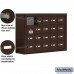 Salsbury Cell Phone Storage Locker - with Front Access Panel - 4 Door High Unit (8 Inch Deep Compartments) - 20 A Doors (19 usable) - Bronze - Surface Mounted - Master Keyed Locks